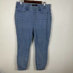 Judy Blue Jeans Womens 18W Blue Denim Pull On Skinny Fit Stretch High Rise 36x26